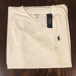Men’s white Polo T-shirt (Large)
